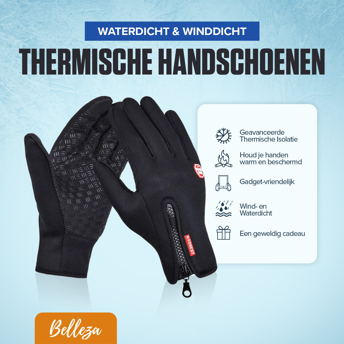 Thermohandschuhe Herren & Damen Winddicht Touchscreen Winter Outdoor