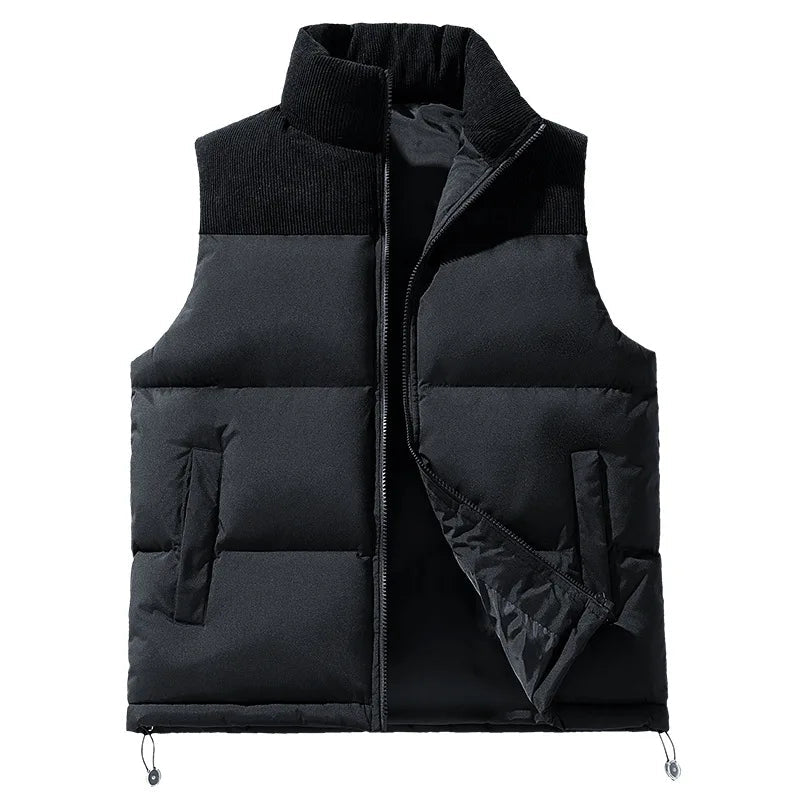 Steppweste Herren Regular Fit Freizeit Minimalistisch
