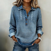 Bluse Damen Lässig Vintage Casual Frühling & Herbst