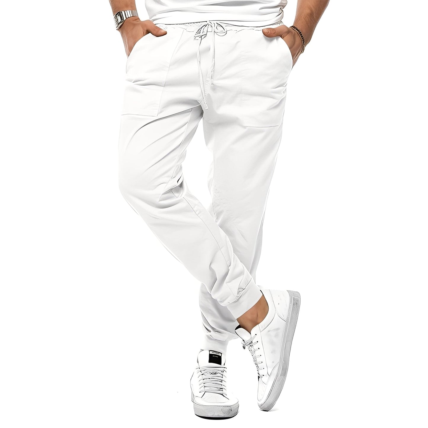 Herren Stretchhose Regular Fit Freizeit lässig bequem
