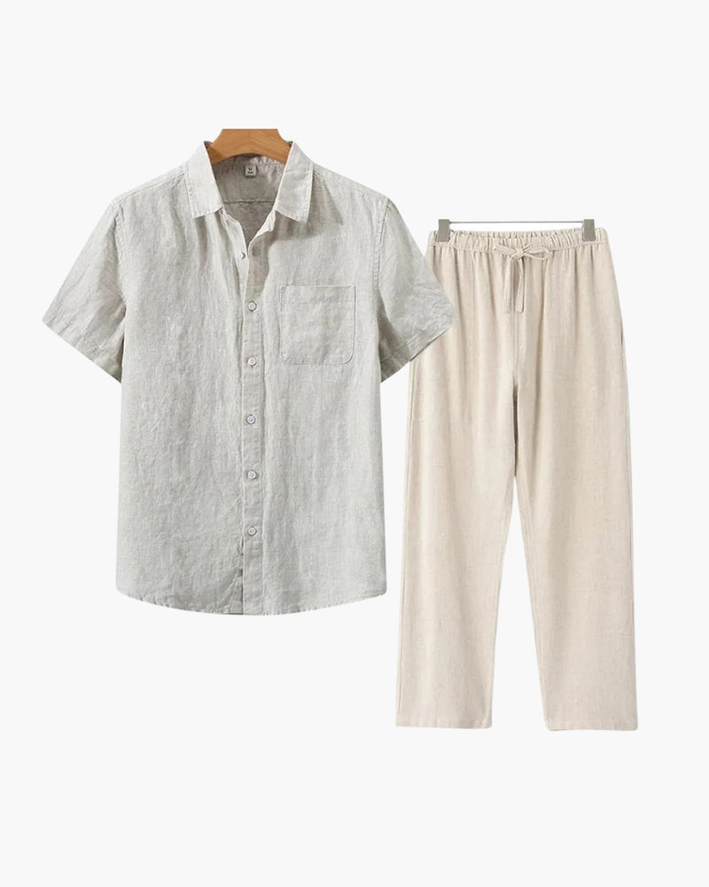 T-Shirt Herren Set I Zweiteiler Oversize Casual Sommer