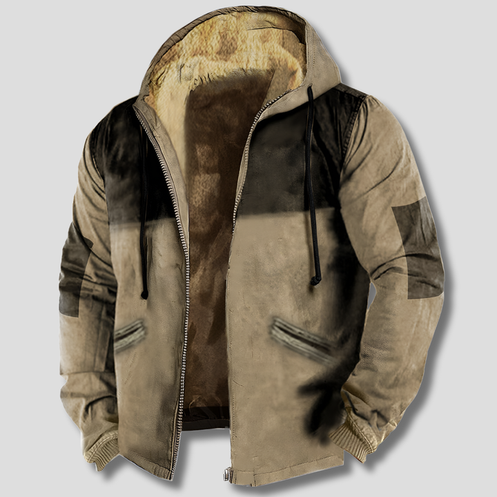 Kapuzenjacke Thermo Jacke Herren Regular Fit Winter