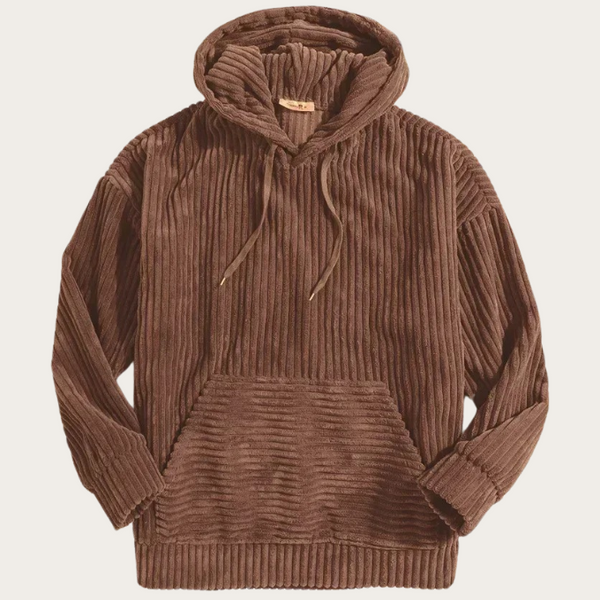 Herren Cord-Hoodie Relaxed Fit Freizeit
