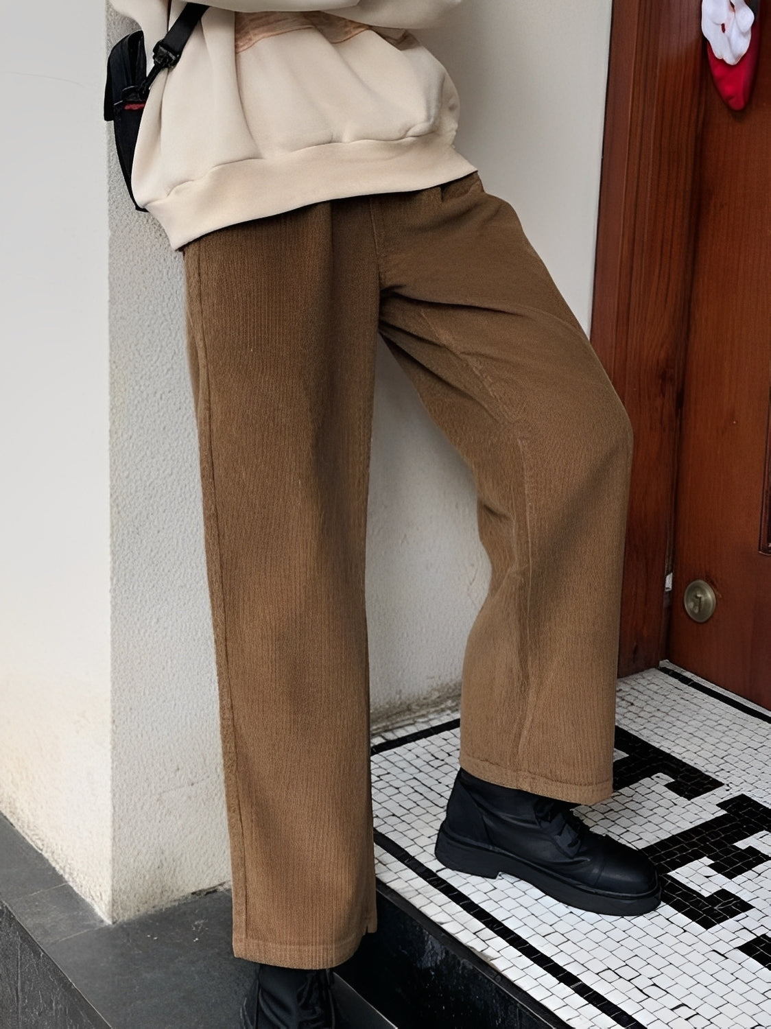 Cordhose Damen Relaxed Fit Freizeit & Übergangszeit