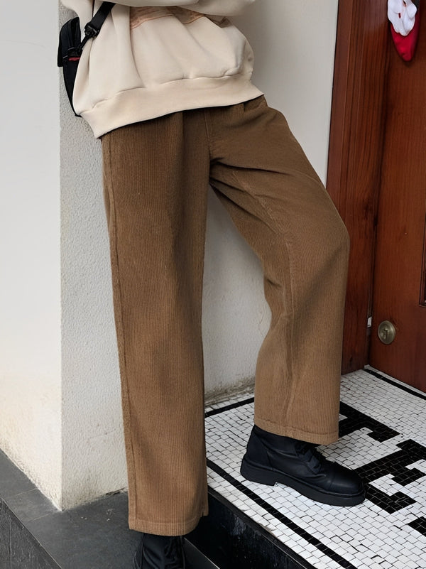 Cordhose Damen Relaxed Fit Freizeit & Übergangszeit