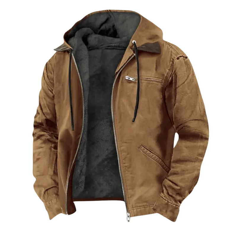 Ryder - Herren Kapuzenjacke mit Sherpa-Fleece-Futter