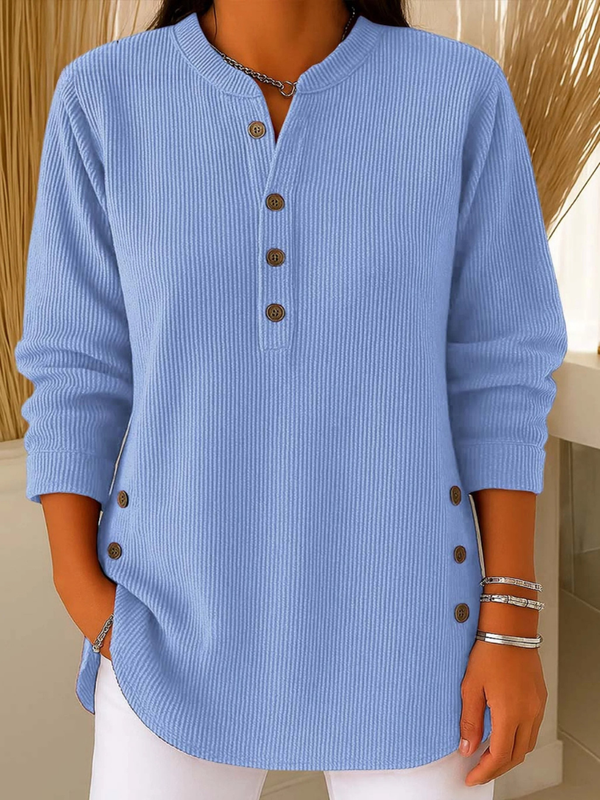 Tunika Damen Lockerer Schnitt Casual Stretch Fließend