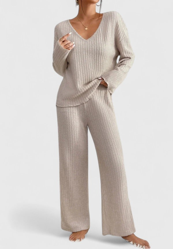Damen Strick-Set im Relaxed Fit | Zweiteiliges Freizeit-Set