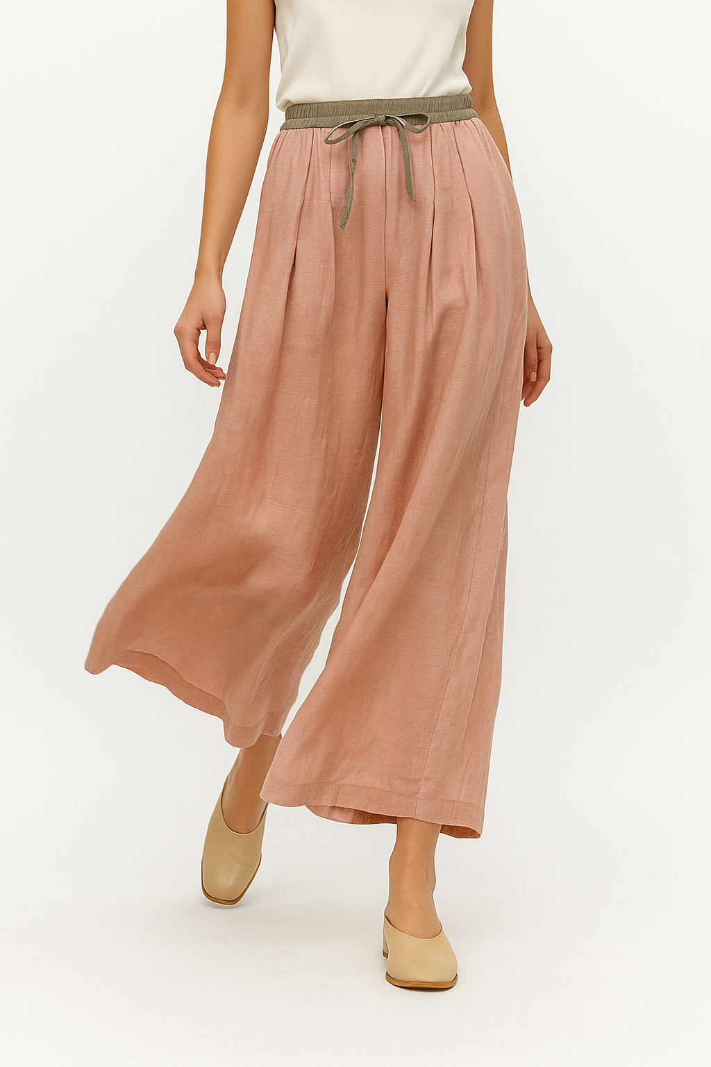 Damen Stoffhose Relaxed Fit Freizeit Sommer