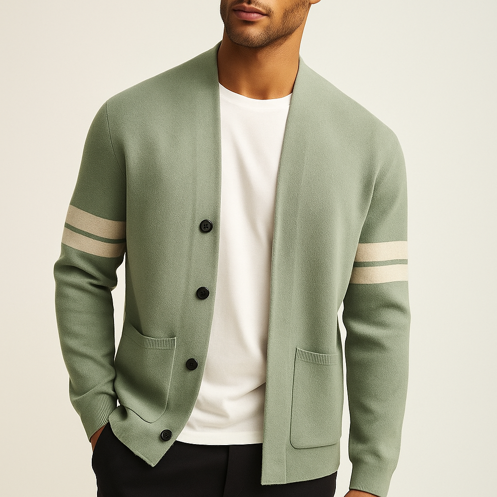 Cardigan Damen Tailliert Minimalistisch Freizeit