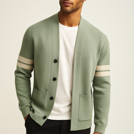 Cardigan Damen Tailliert Minimalistisch Freizeit