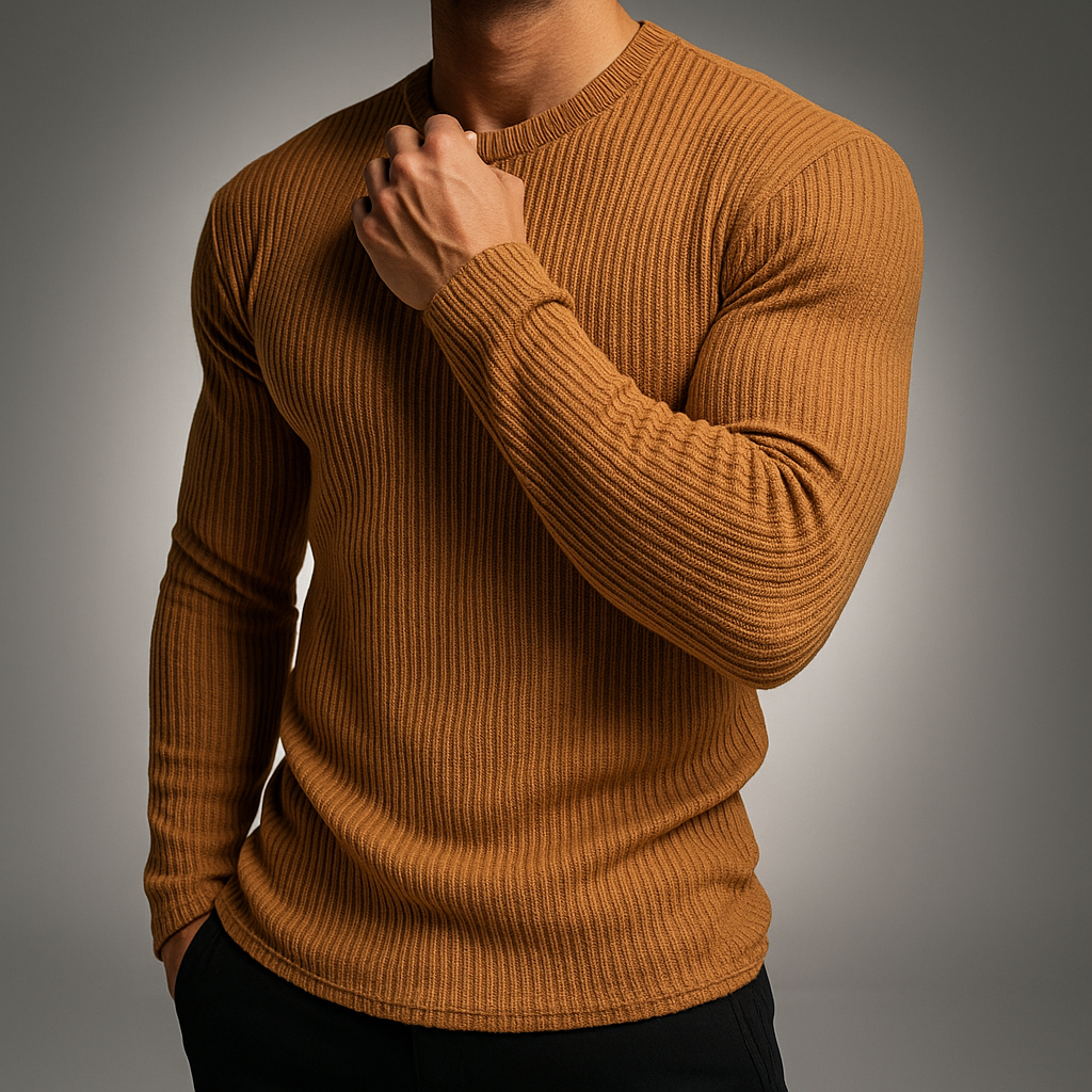 Gervase™ Strick Pullover Mit Rippmuster