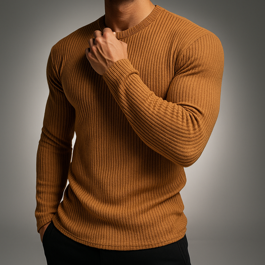 Gervase™ Strick Pullover Mit Rippmuster