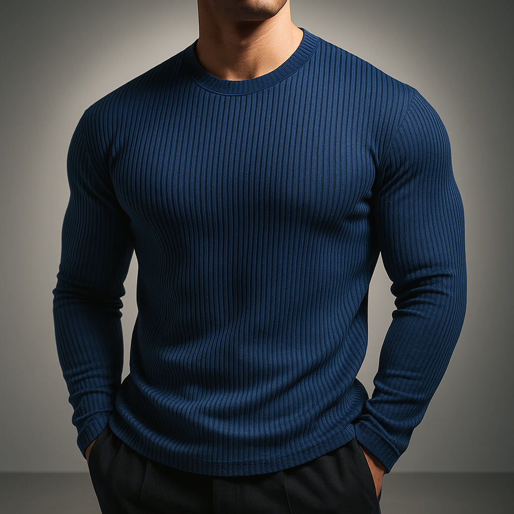 Gervase™ Strick Pullover Mit Rippmuster