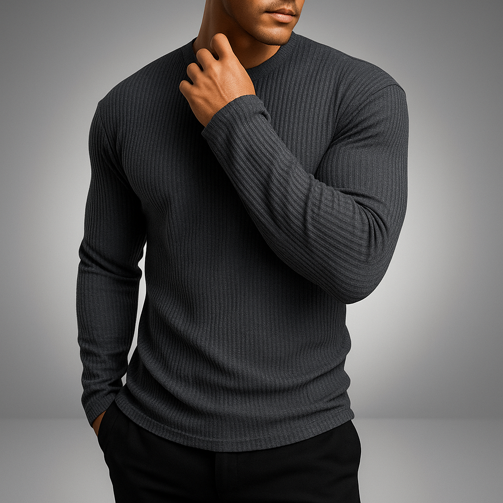 Gervase™ Strick Pullover Mit Rippmuster