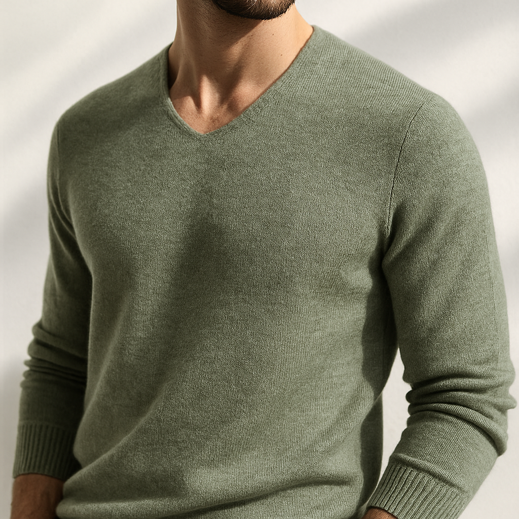 Pullover Damen Regular Fit Übergangszeit V-Ausschnitt