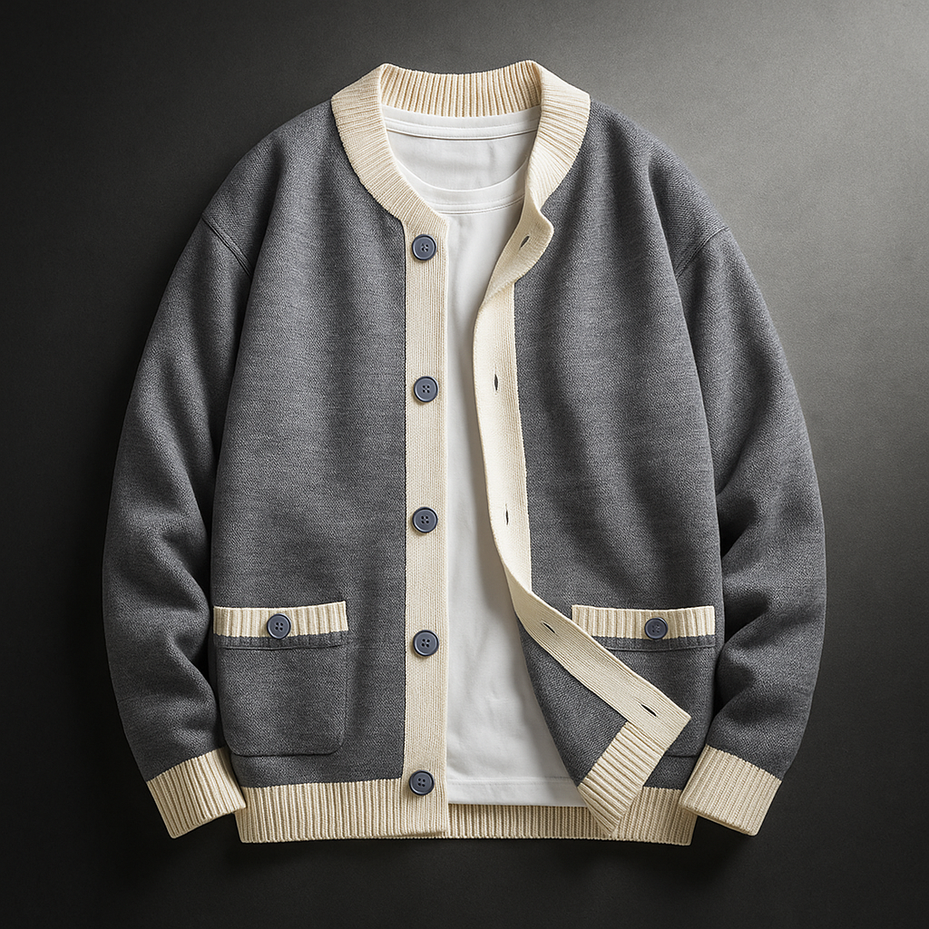 Strickcardigan Damen Relaxed Fit Übergangszeit Casual