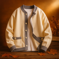 Strickcardigan Damen Relaxed Fit Übergangszeit Casual