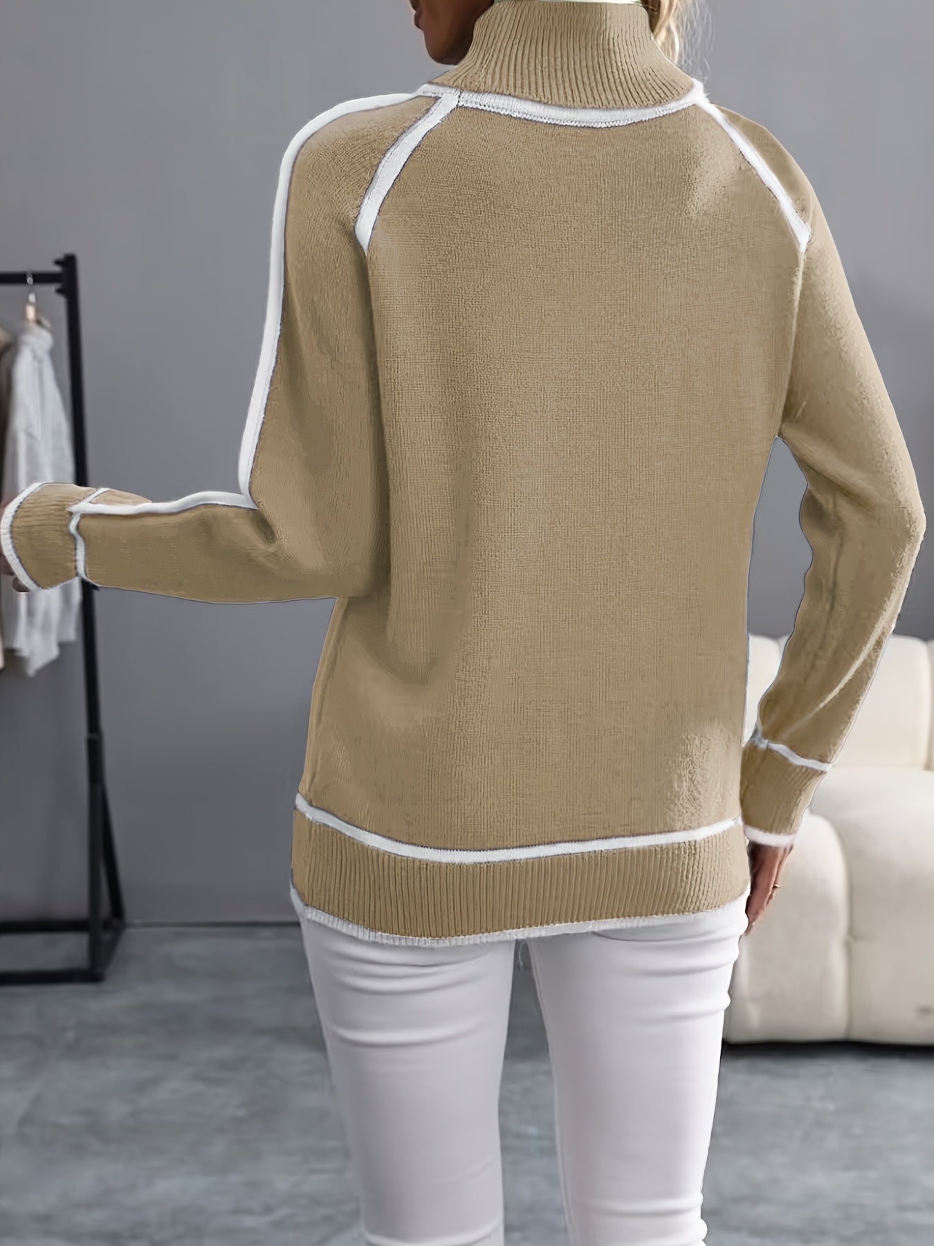 Janice | Pullover mit hohem Kragen