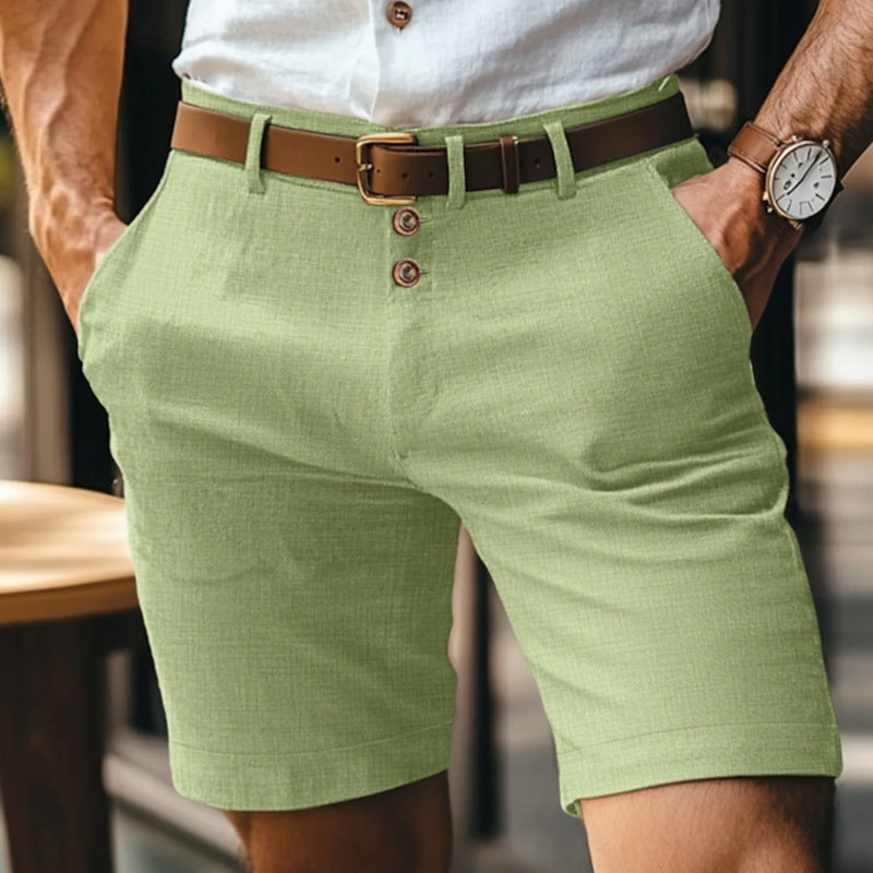 Rupert | Shorts Herren Regular Fit Sommer Leicht Knopfverschluss