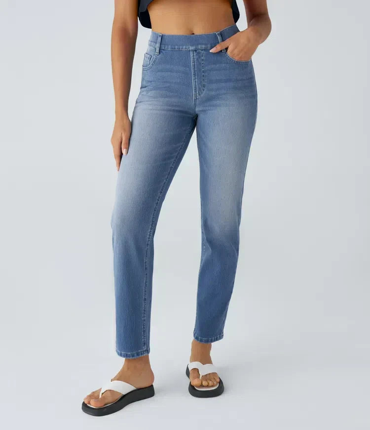 Hose Damen Hochtailliert Bequem Freizeit & Alltag