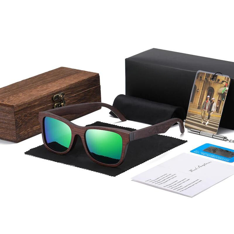 Sonnenbrille Herren Freizeit Polarisiert Bambusrahmen