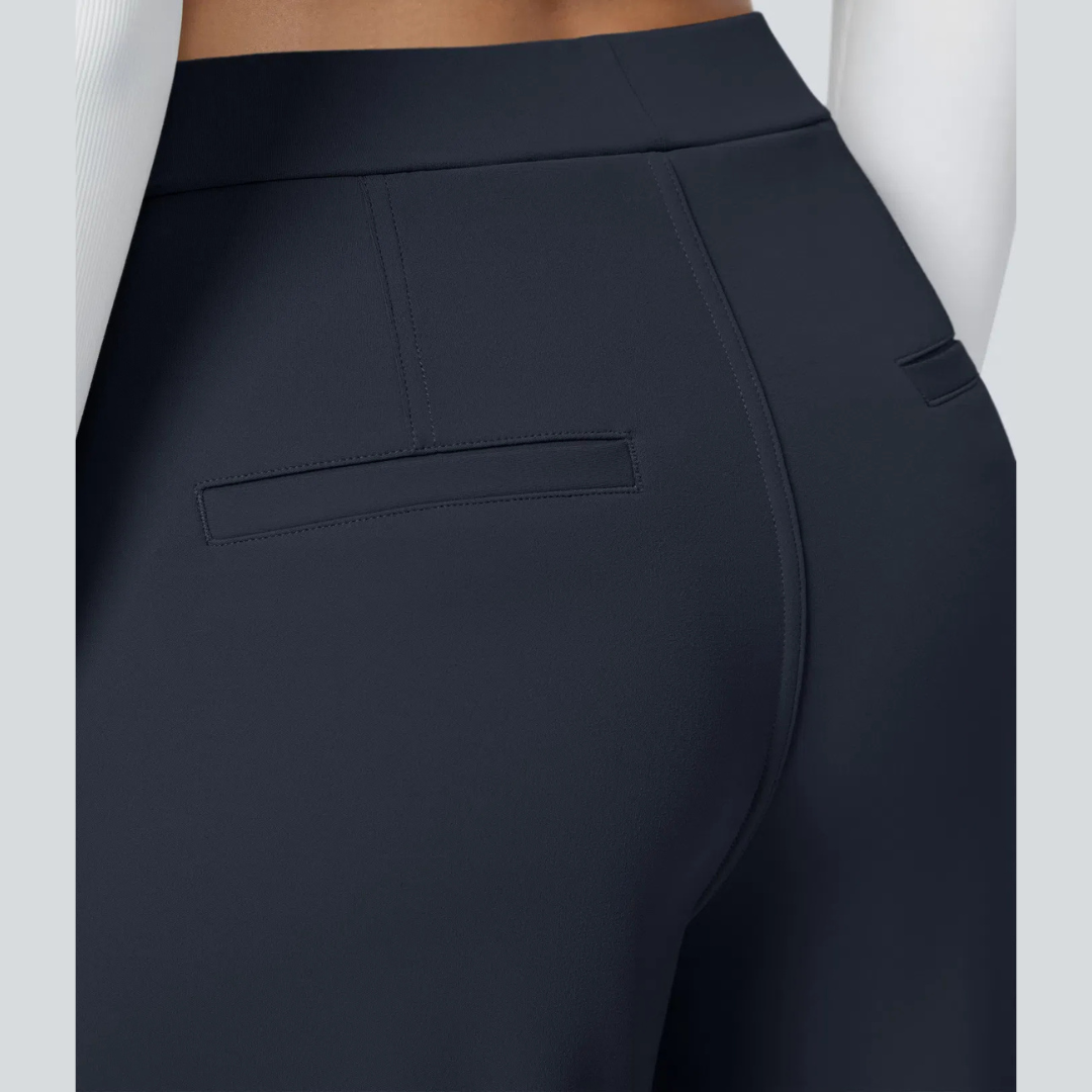Hose Damen Fließend Hohe Taille Freizeit & Elegant