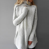 Otthild I Langer Oversize Strickpullover