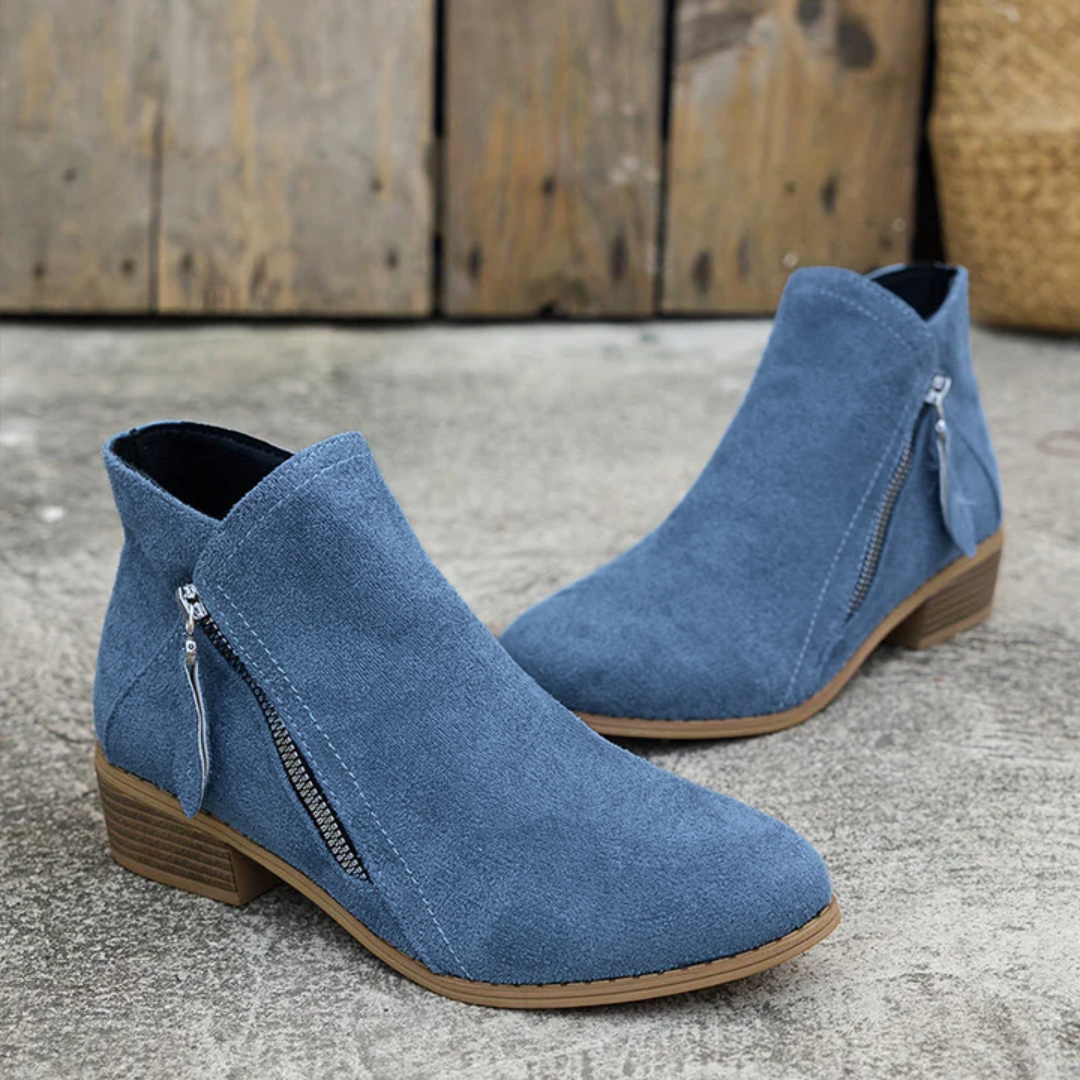 Ankle Boots Damen Bequem Alltag Niedriger Absatz