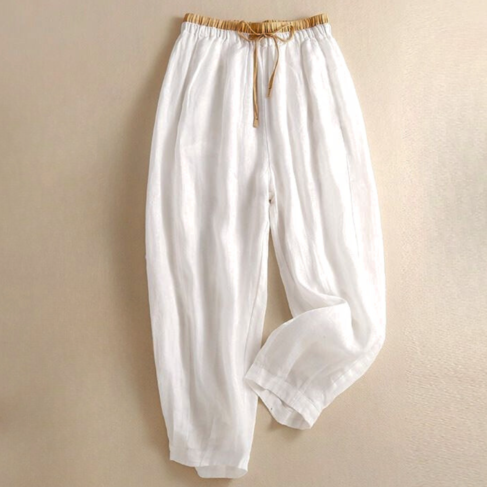 Damen Stoffhose Relaxed Fit Freizeit Sommer