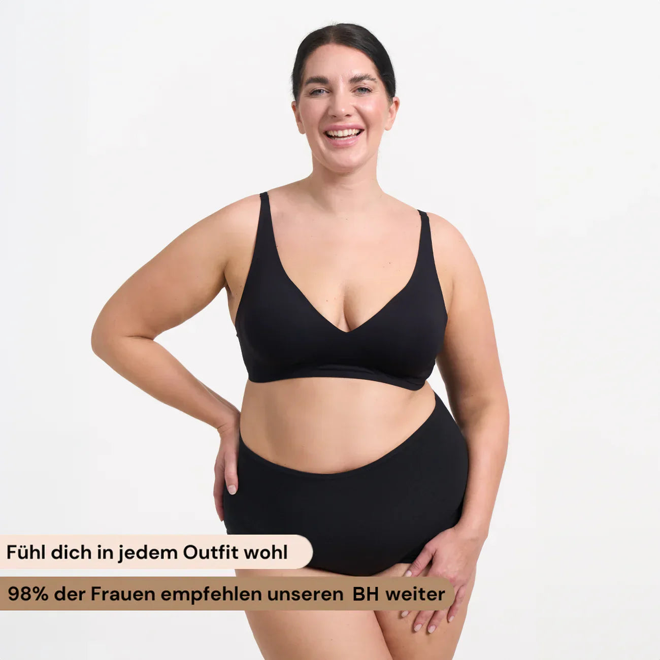 Push-up-BH Damen Bequem Ohne Bügel Alltag