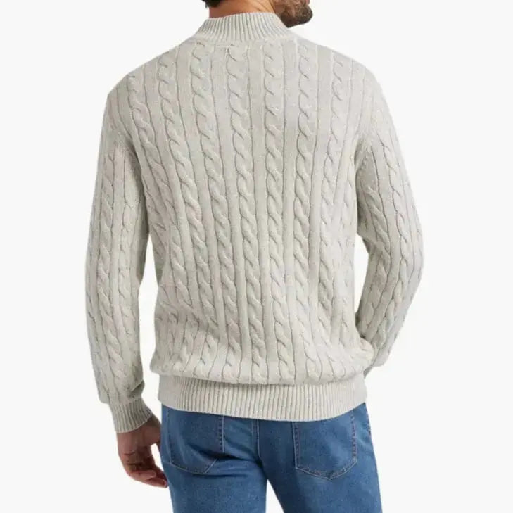 Exquisiter Pullover mit halbem Reissverschluss