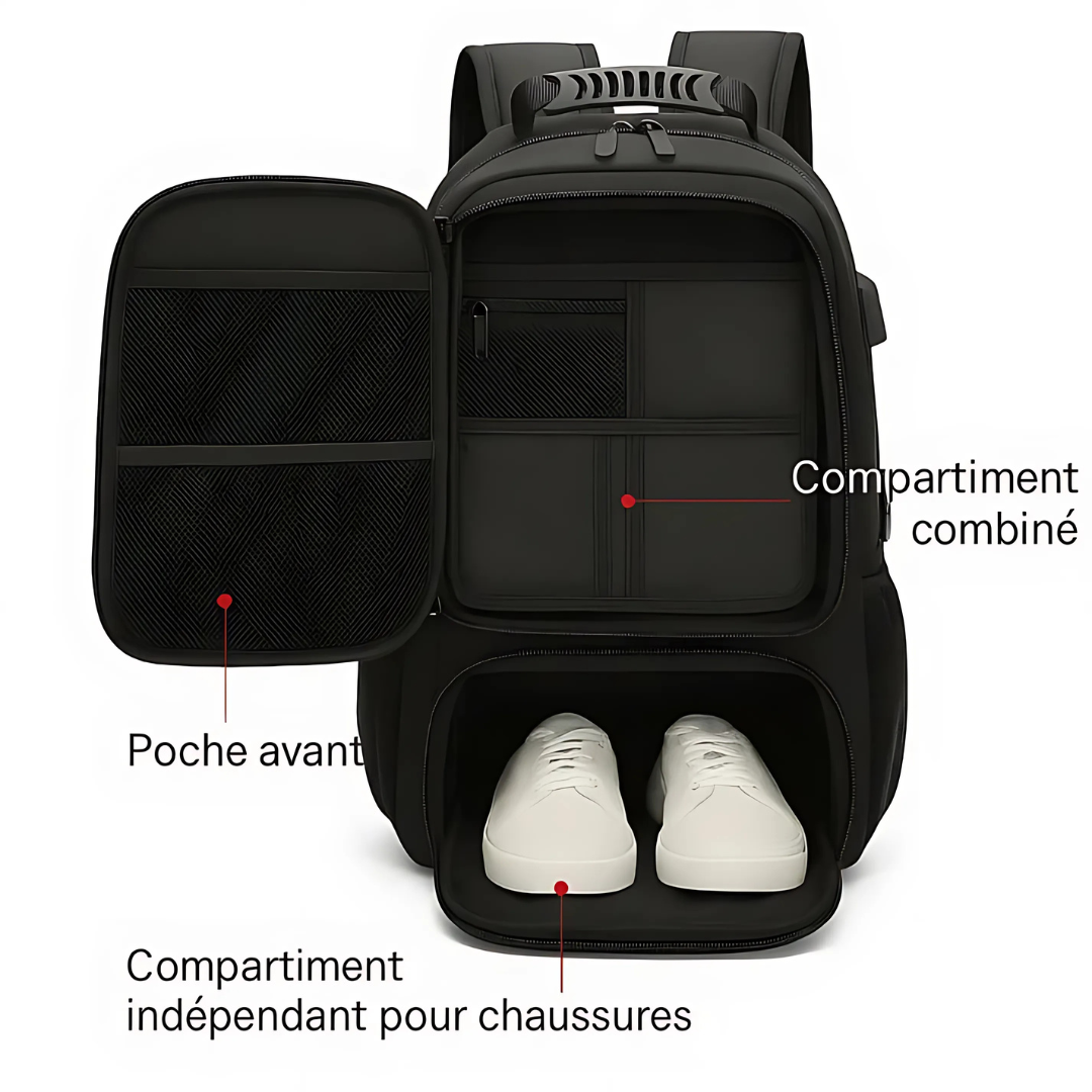Rucksack Herren & Damen Wasserfest USB Anschluss Alltag