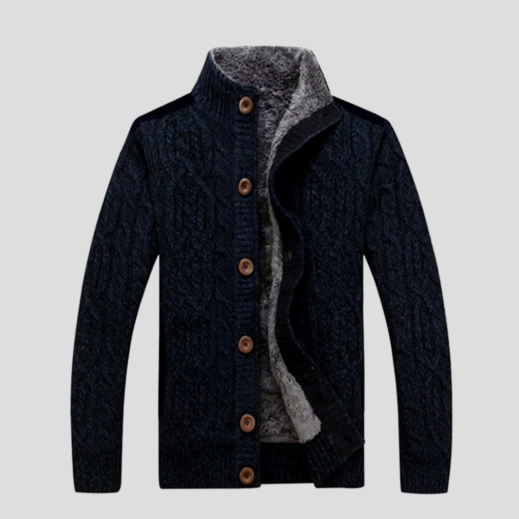 Strickjacke Thermo Jacke Herren Regular Fit Winter Freizeit