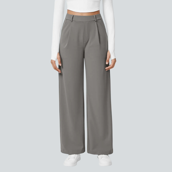 Hose Damen Fließend Hohe Taille Freizeit & Elegant