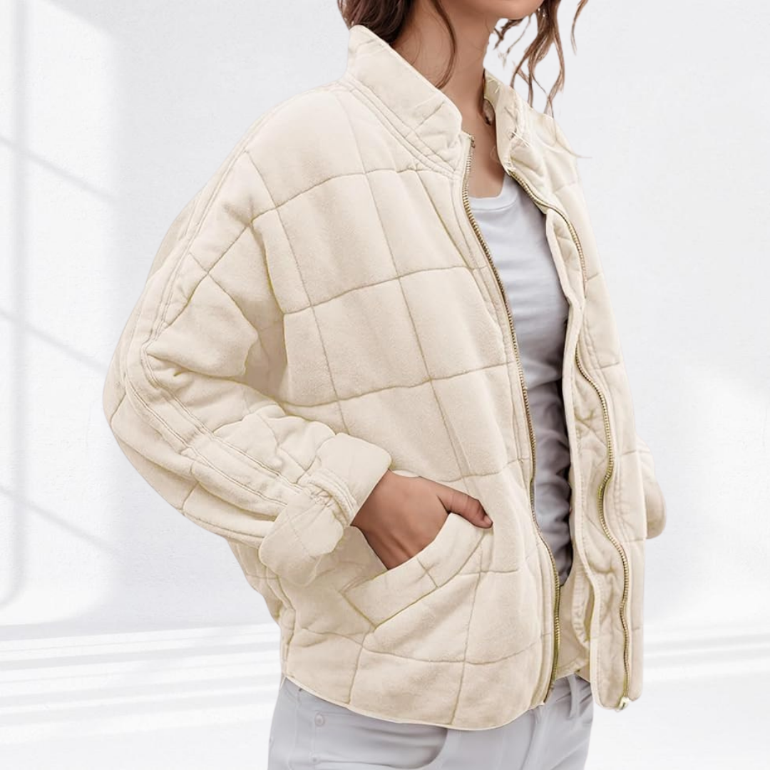 Jackett Damen Gesteppt Regular Fit Freizeit