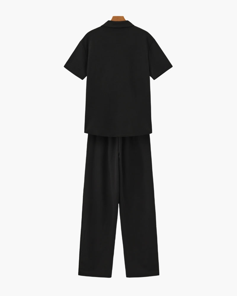 Zweiteiler Damen Slim Fit Freizeit