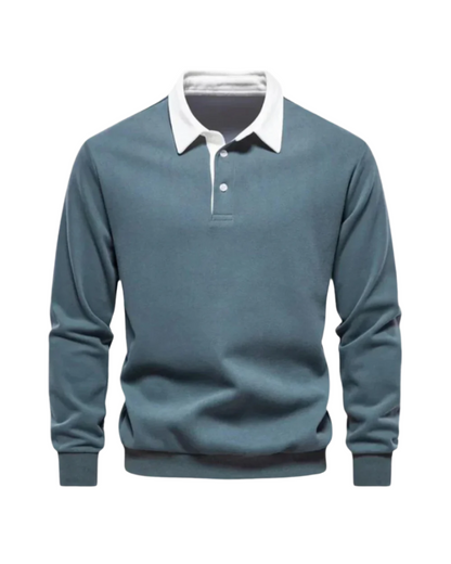 Adrian | Entspannter Polo-Pullover