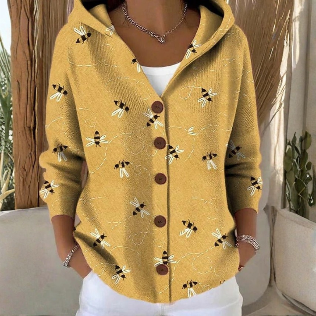 Damen Kapuzenjacke mit mehrfarbigem Design