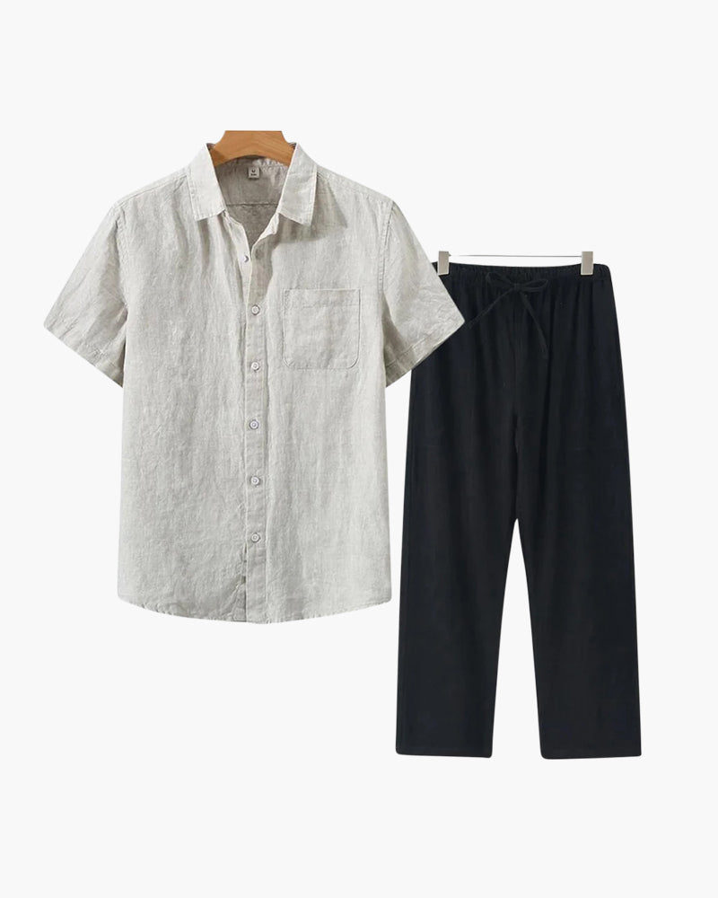 T-Shirt Herren Set I Zweiteiler Oversize Casual Sommer
