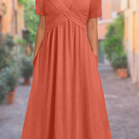 Sommerkleid Damen Regular Fit Freizeit V-Ausschnitt