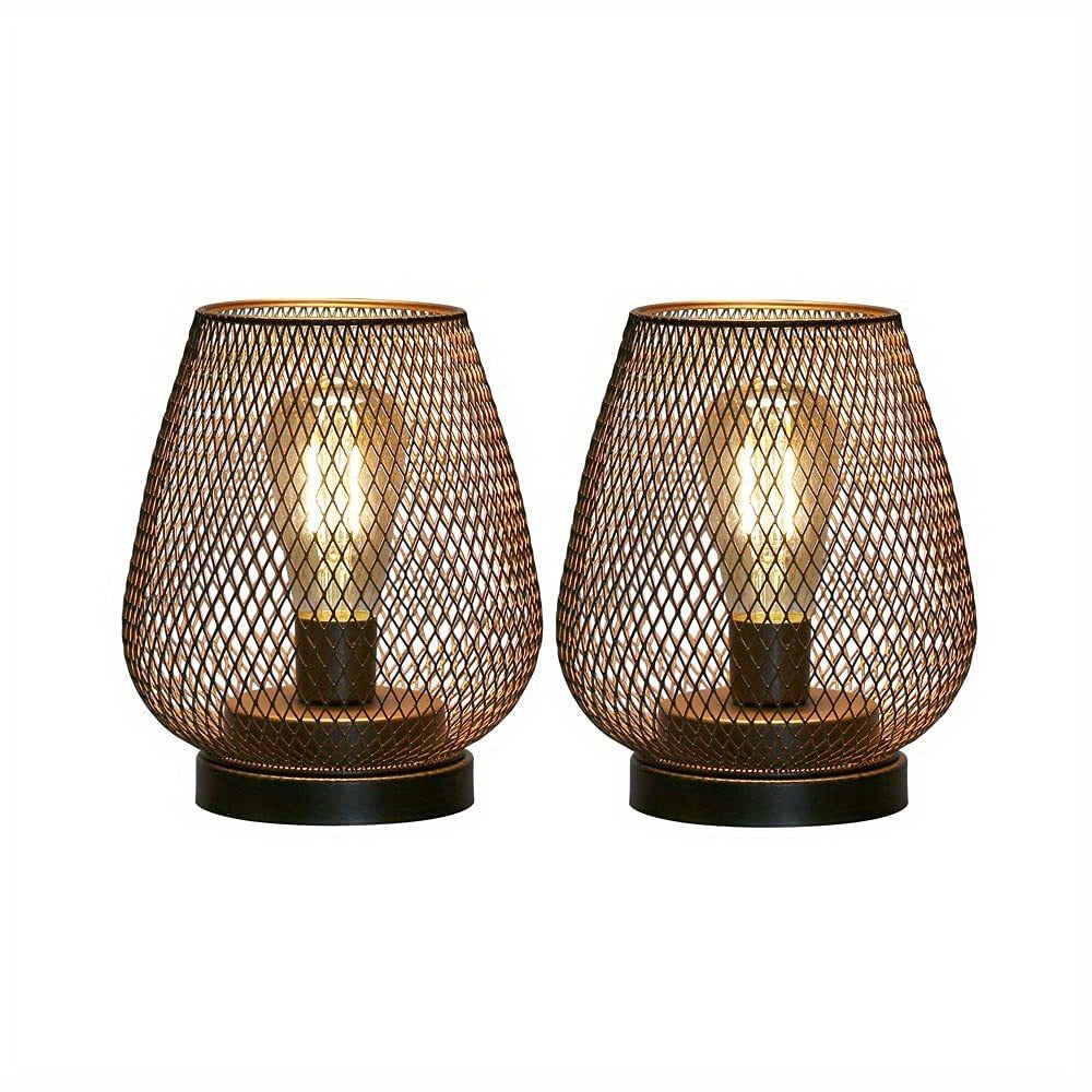 Tischlampen Vintage Wohnzimmer Warmes Licht 2er Set