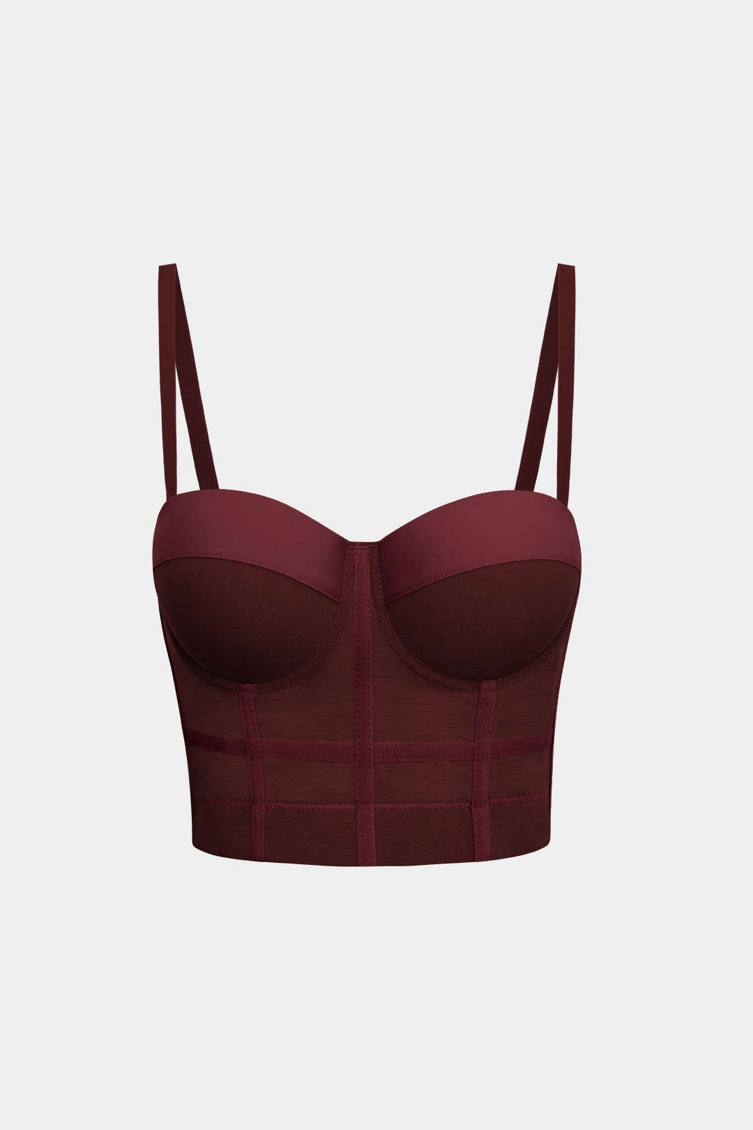Bustier Top Damen Transparent Slim Fit Festlich