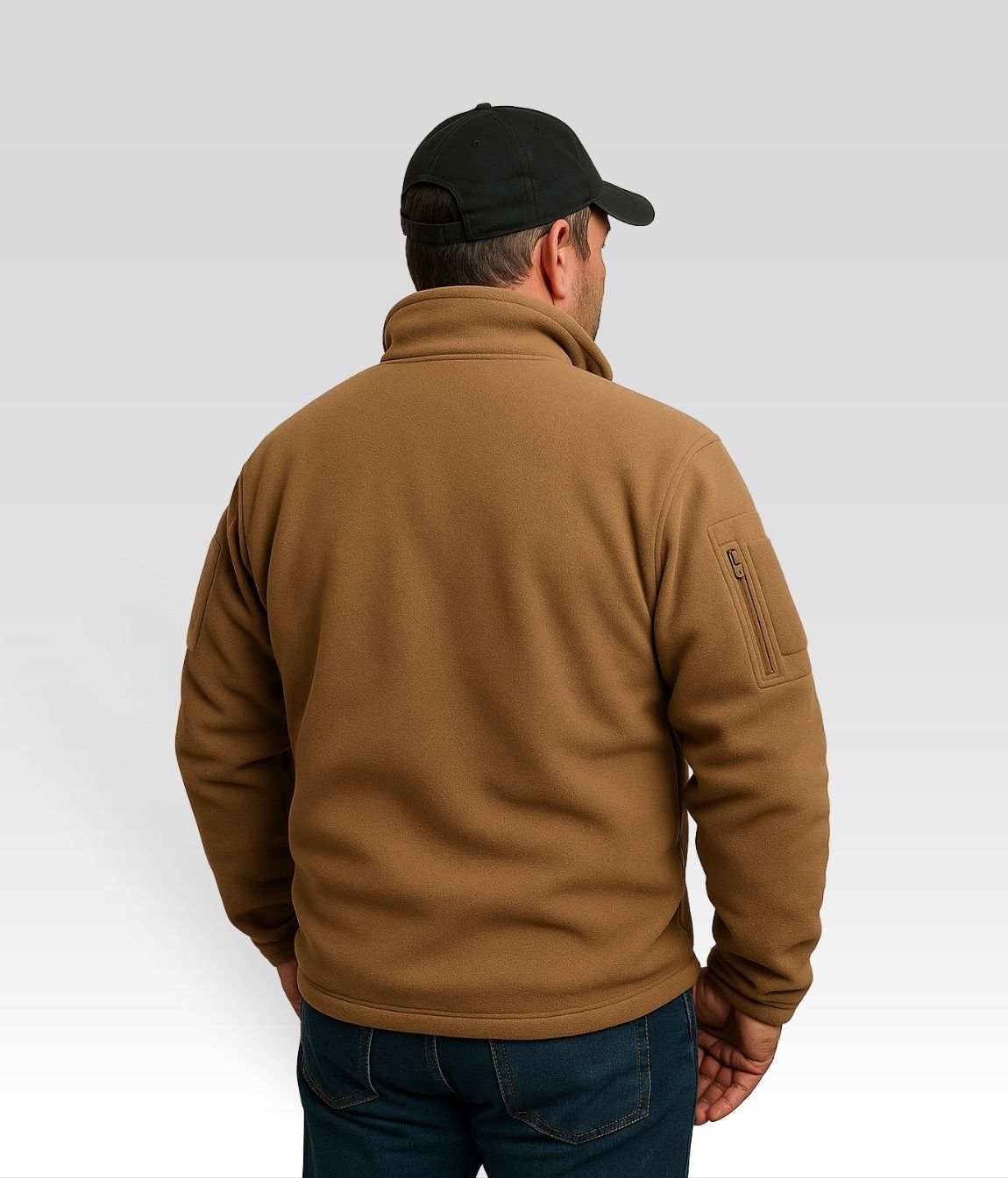 Marco Fleece Jacke Braun