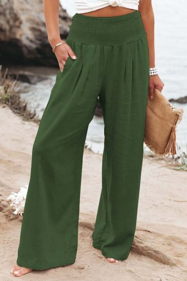 Weite Breite Stoffhose Damen Locker Casual Frühling & Sommer