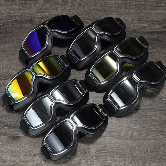Rudy | Lunettes de moto pour hommes Rétro Verres polarisés Protection UV Extérieur