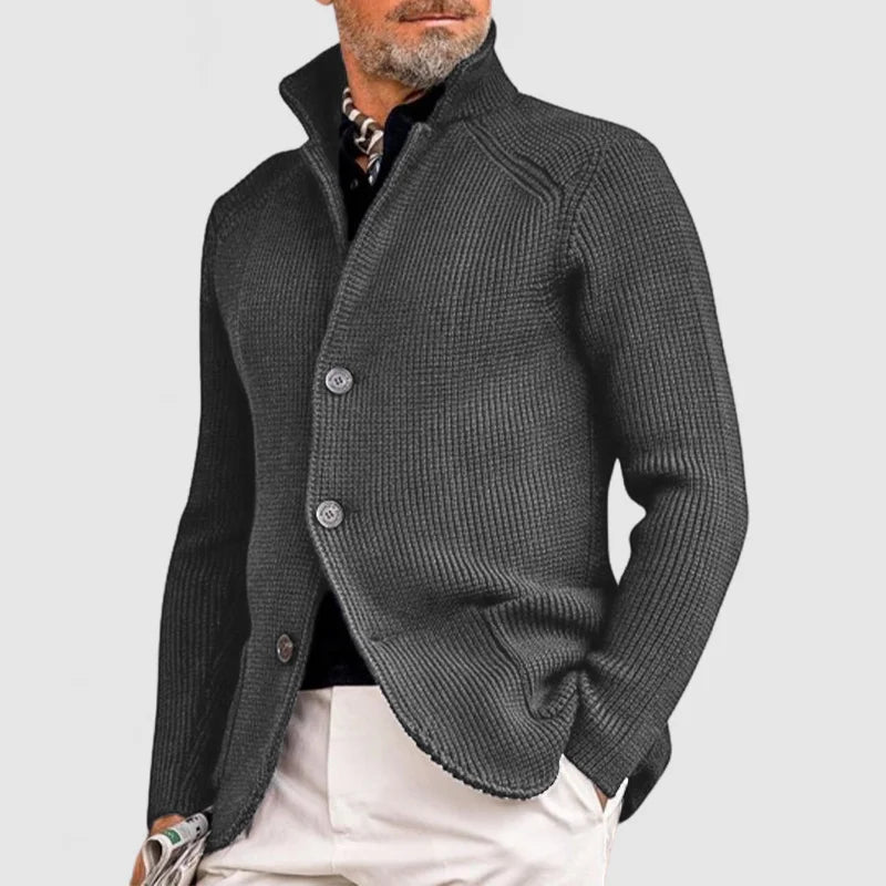 Pullover Herren Relaxed Fit Übergangszeit Schalkragen