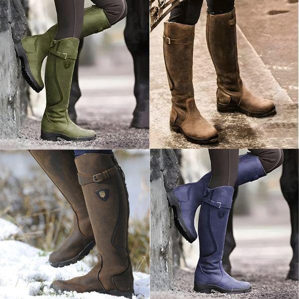 Maeve | Bottes d'équitation en cuir imperméable