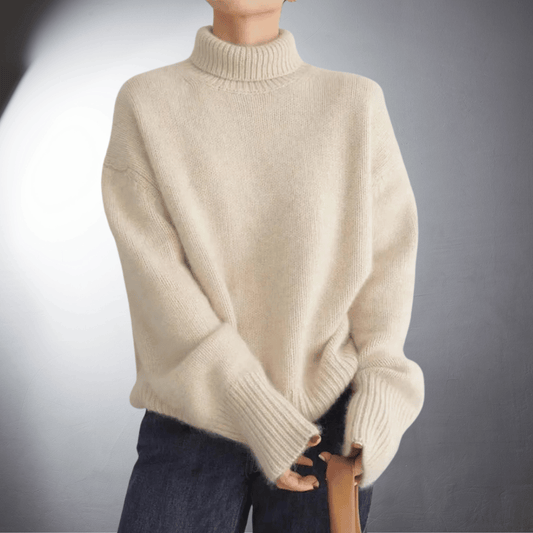Damen Pullover mit Stehkragen