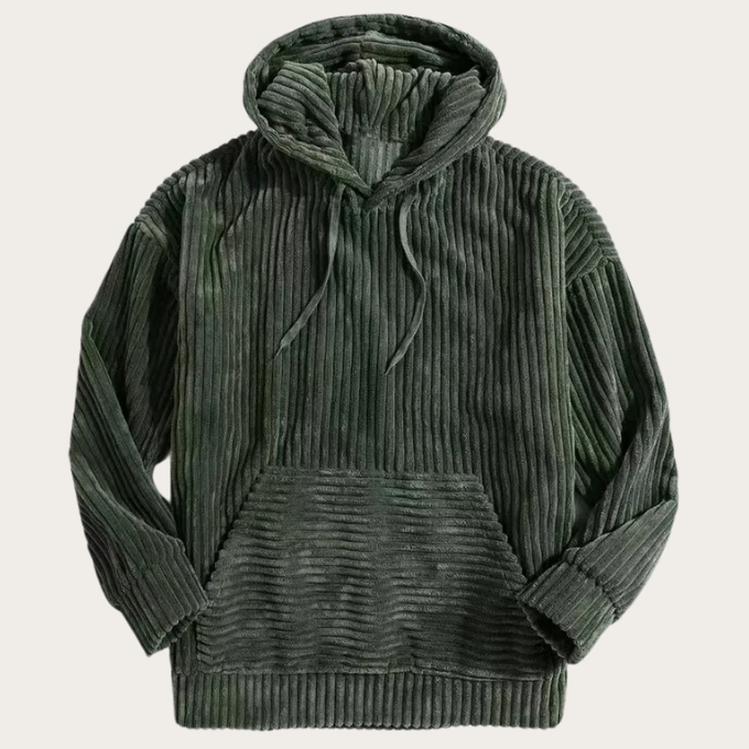 Herren Cord-Hoodie Relaxed Fit Freizeit